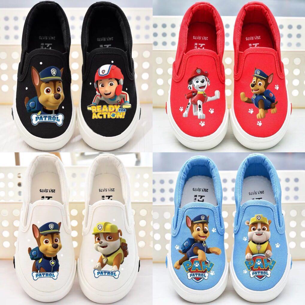 paw patrol slip on shoes