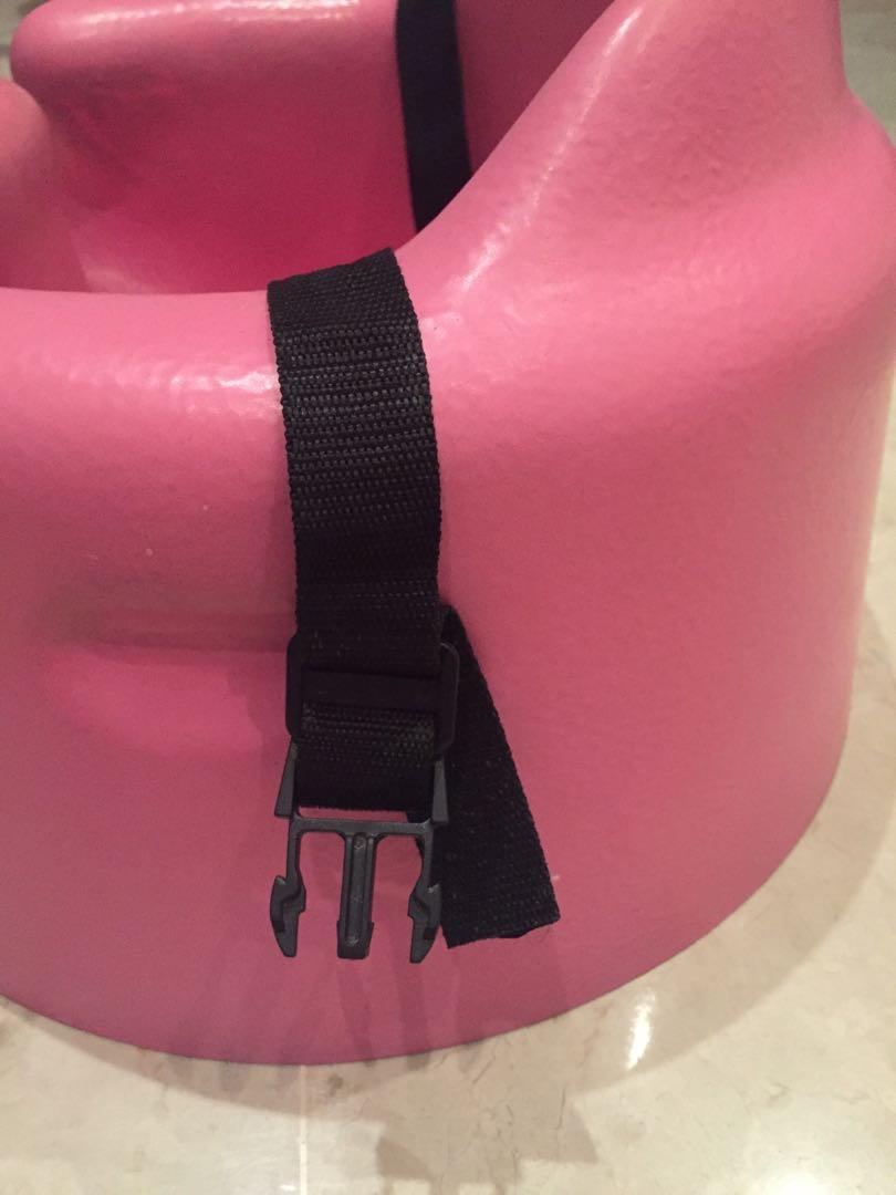 Pink Bumbo Baby Seat Authentic with harness strap, Babies & Kids