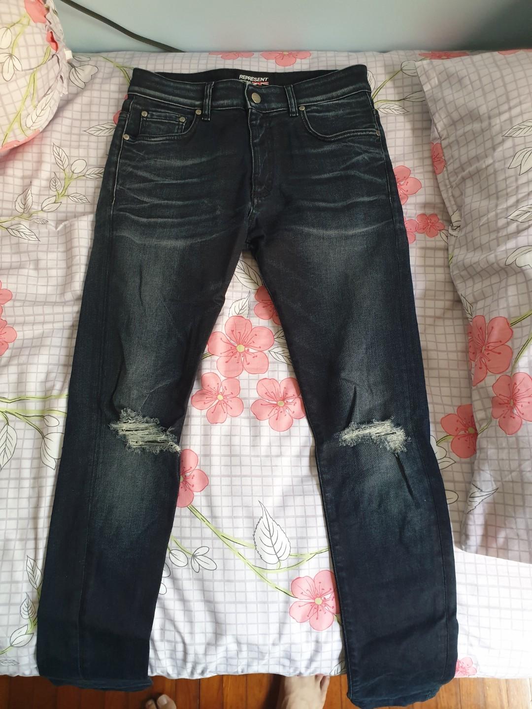 represent denim sizing