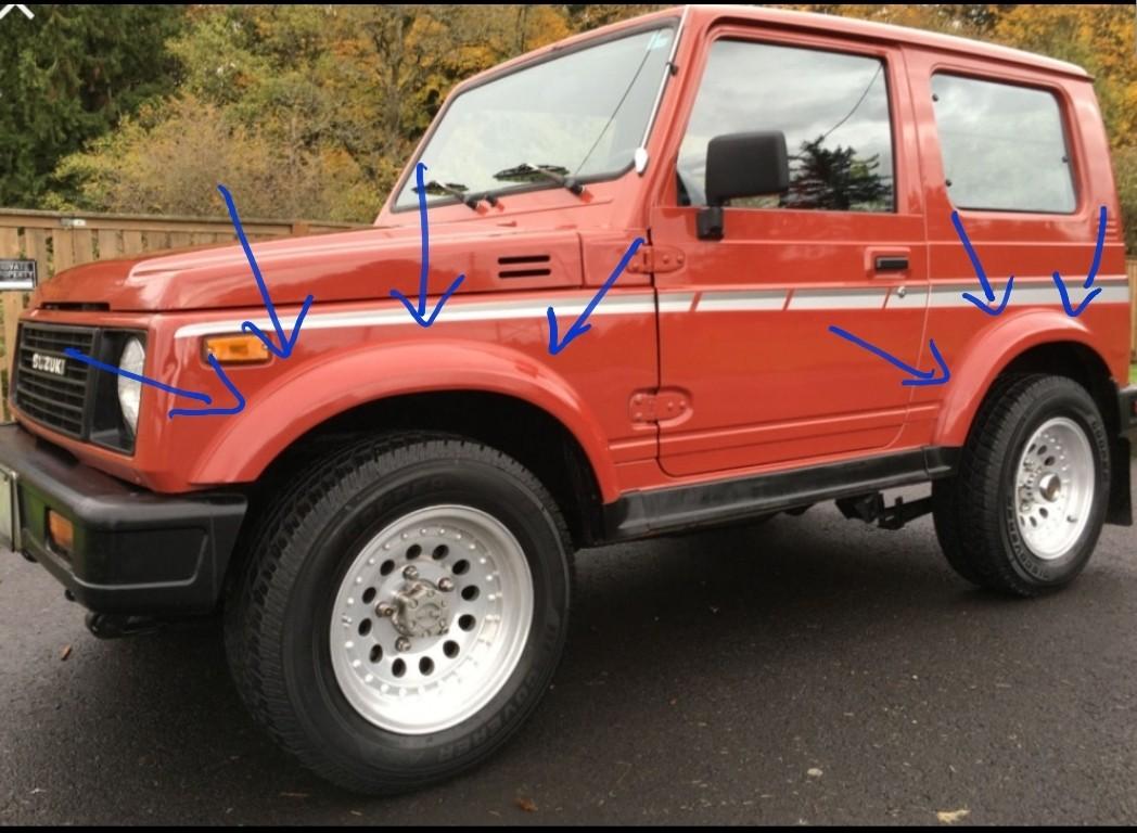 Suzuki Jimny SJ413 Fender Flares, Auto Accessories on Carousell