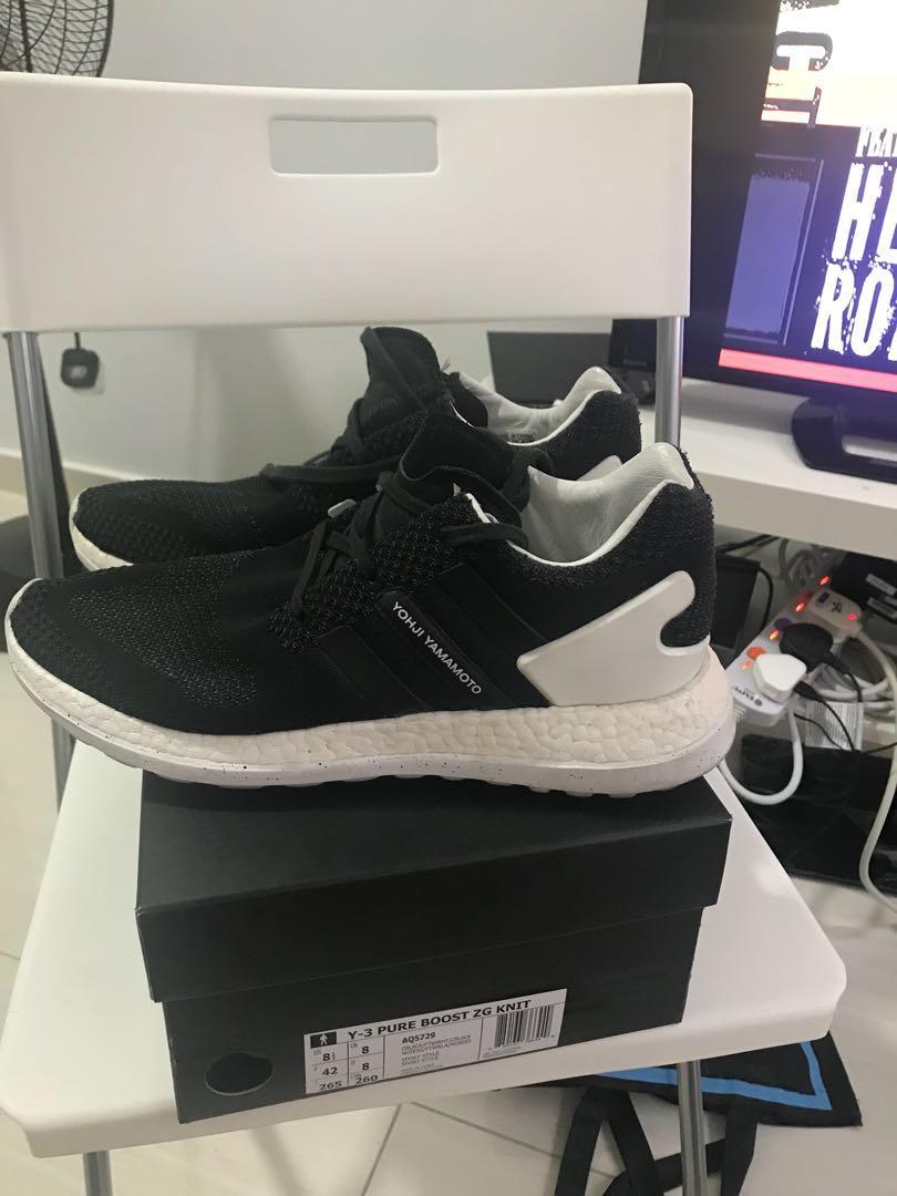 Y 3 Pure Boost Zg Knit Men S Fashion Footwear Sneakers On Carousell Y 3 Pure Boost Zg Knit Men S Fashion Footwear Sneakers On Carousell