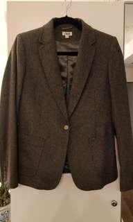 Slim fit wool blazer