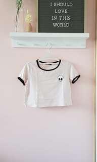 Alien pink crop top