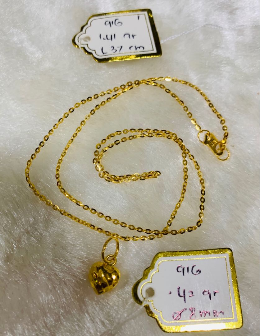 916 Gold Baby Necklace Women s Fashion Jewelry Organisers