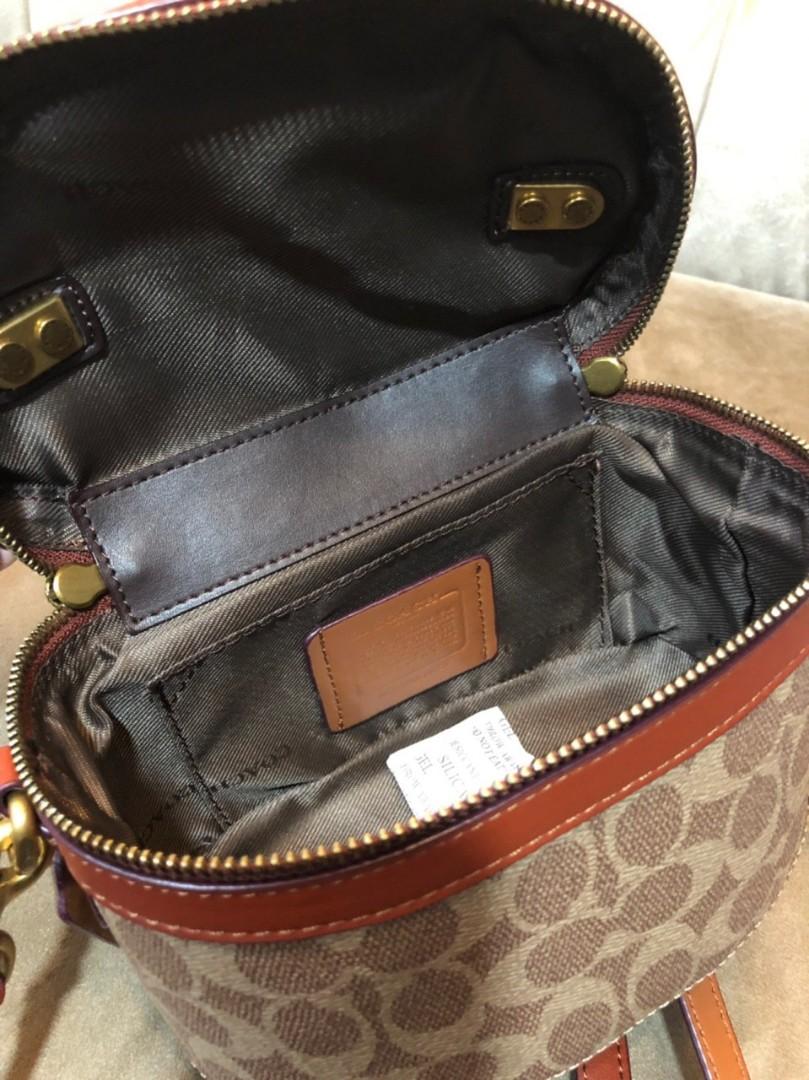 Coach coated canvas best sale signature trail bag