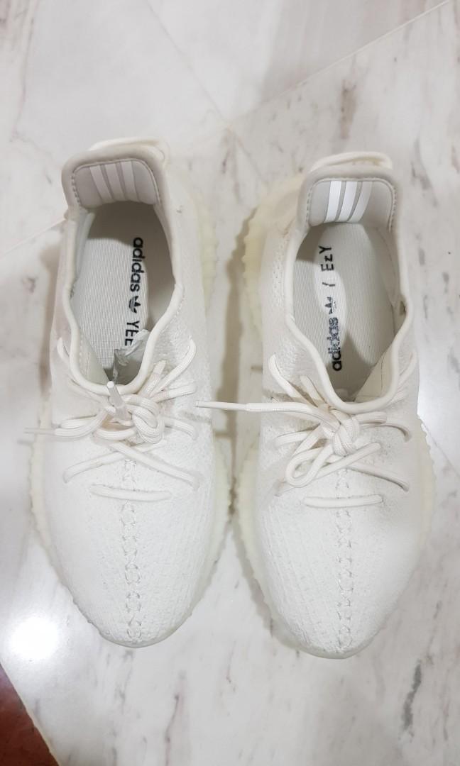 Authentic adidas yeezy boost 350 top v2 triple white /cream white