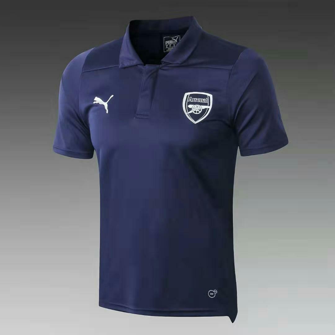 Arsenal Fc Blue Polo Kit Sports Sports Apparel On Carousell