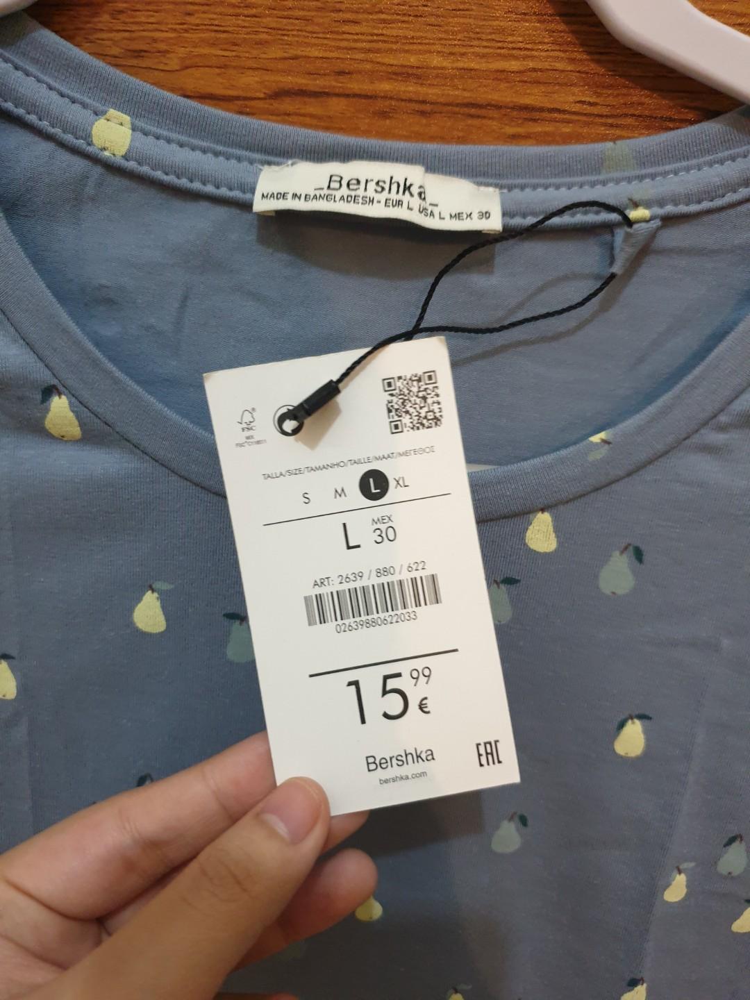 Bershka cute tshirt (Category: Shirts) located in Makati City. Submitted by treenasamonte (Listing ID 219187733, Image 2). Description: Brand new Bershka tshirt SRP: 15.99 euros (see tag for price and size).