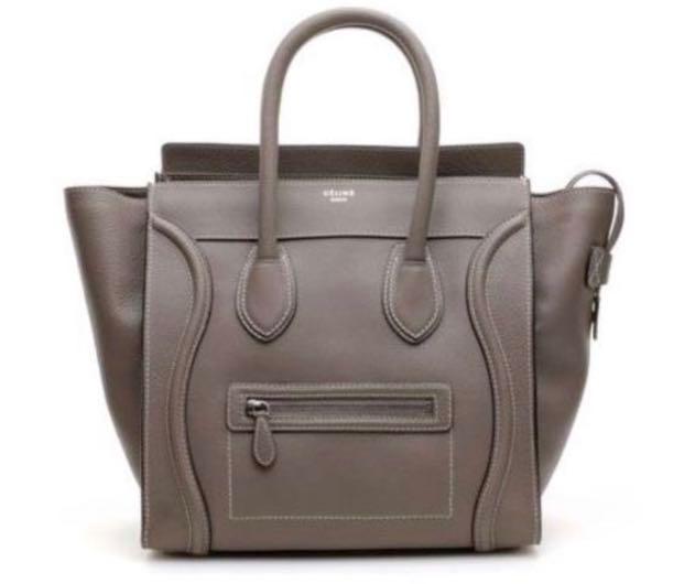 celine mini luggage souris