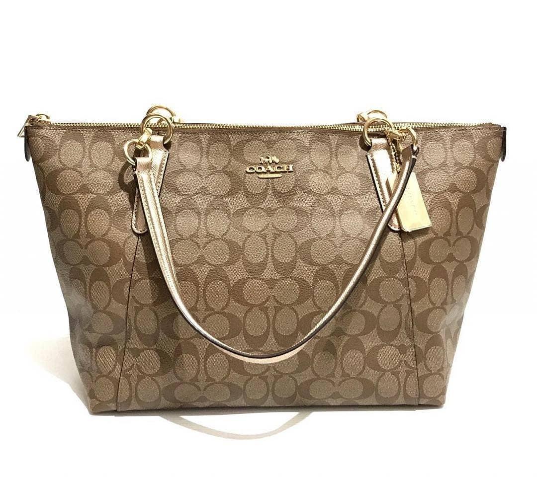 Coach ava tote rose gold hot sale