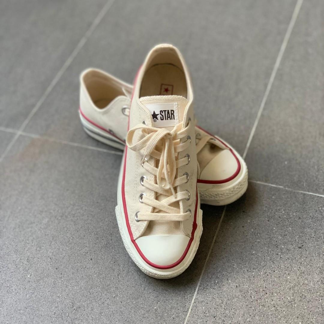 Converse 'Made in Japan' Off White/Black, Women's Fashion, Shoes, Sneakers  on Carousell
