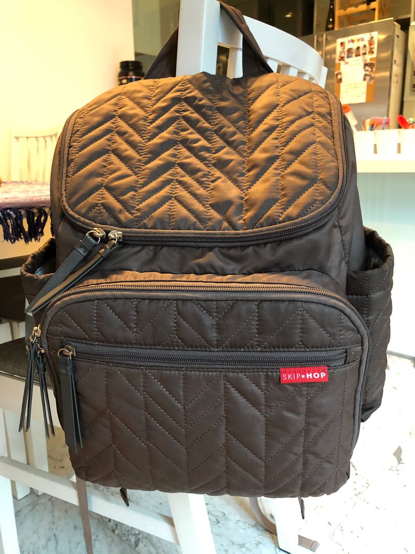Diaper Bag 'Skip Hop' Brown Quilted 