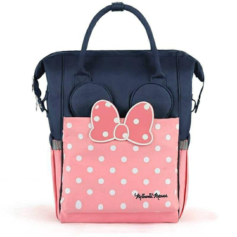 Disney Minnie Mummy Maternity Nappy Bag Large Capacity Baby Mickey