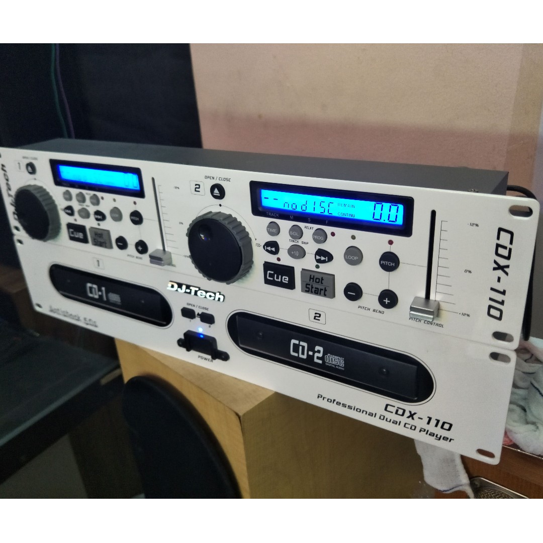 DJ TECH CDX 110 Dual Rackmount CD Player, Audio, Portable Music
