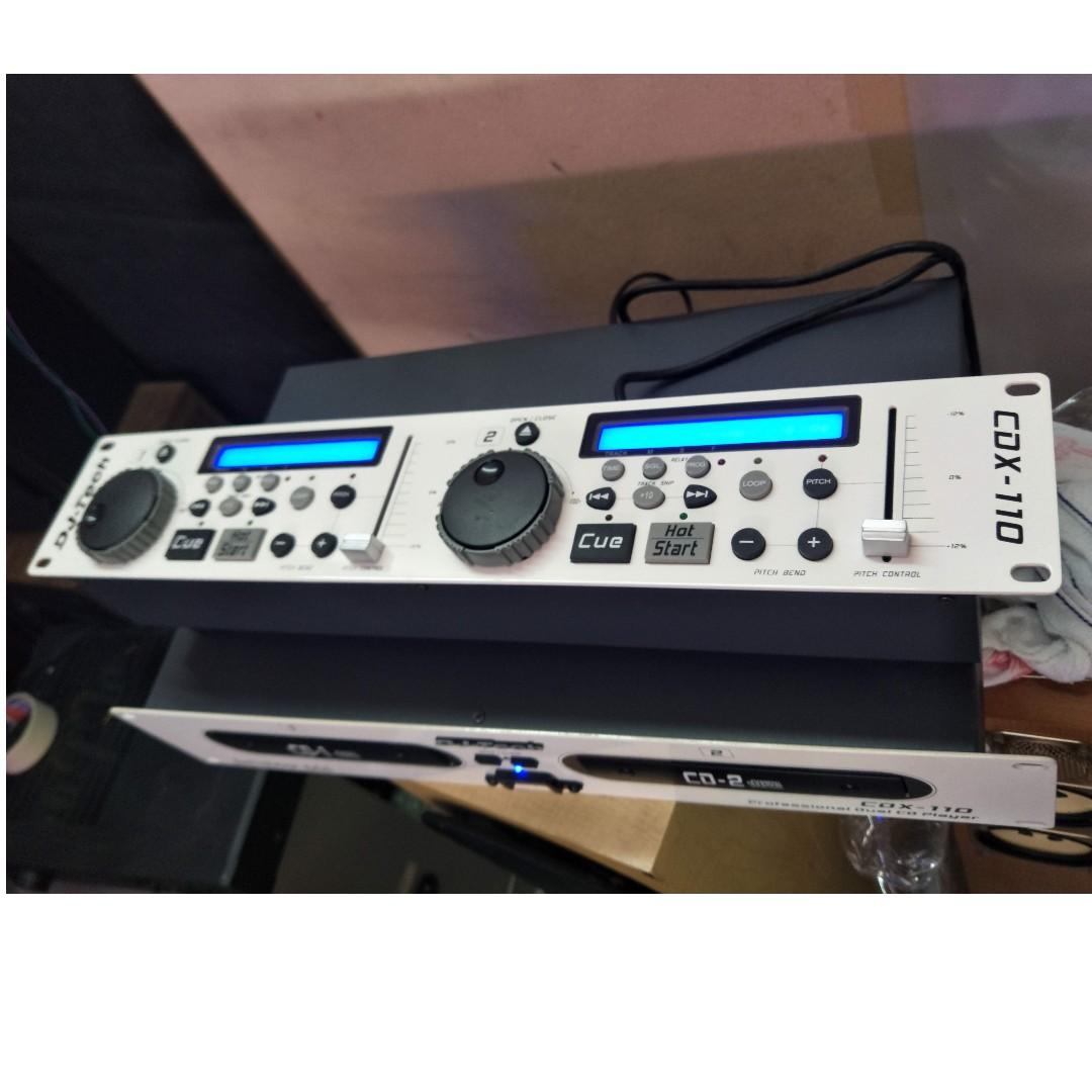 DJ TECH CDX 110 Dual Rackmount CD Player, Audio, Portable Music