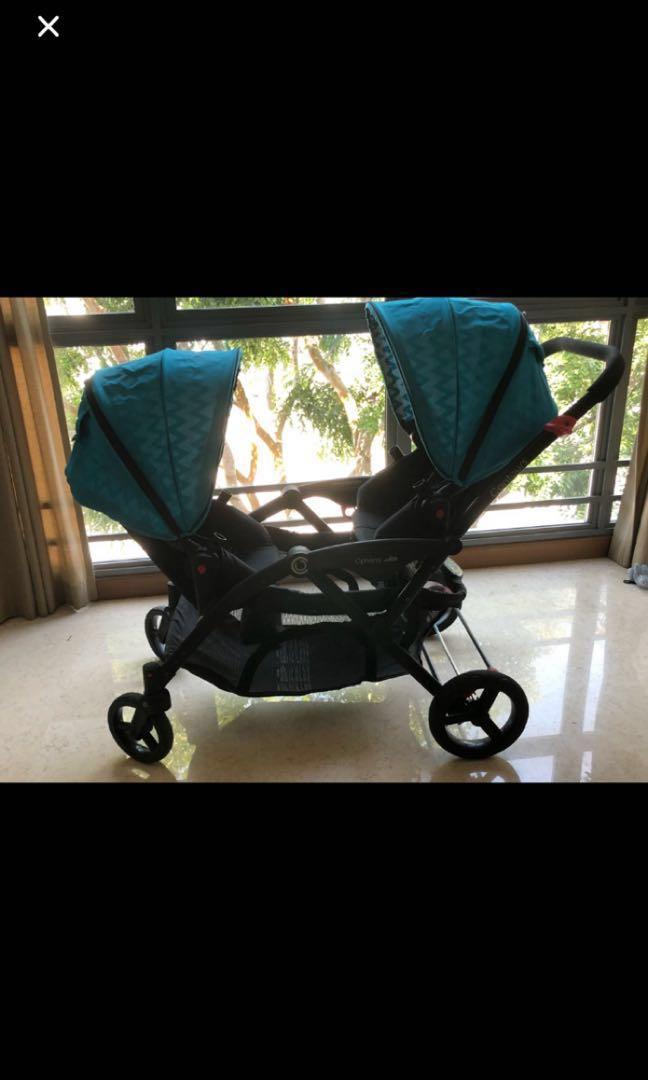 double stroller face to face