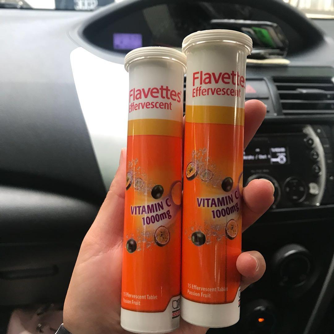 Flavettes Effervescent Vitamin C Health Beauty Skin Bath Body On Carousell