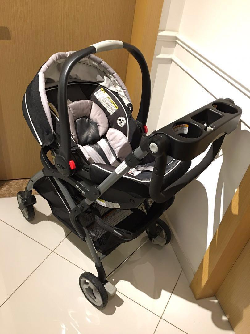 Graco Infant Car Seat with Stroller attachment price revised, Babies