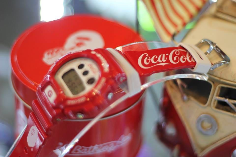g shock x bape x coca cola