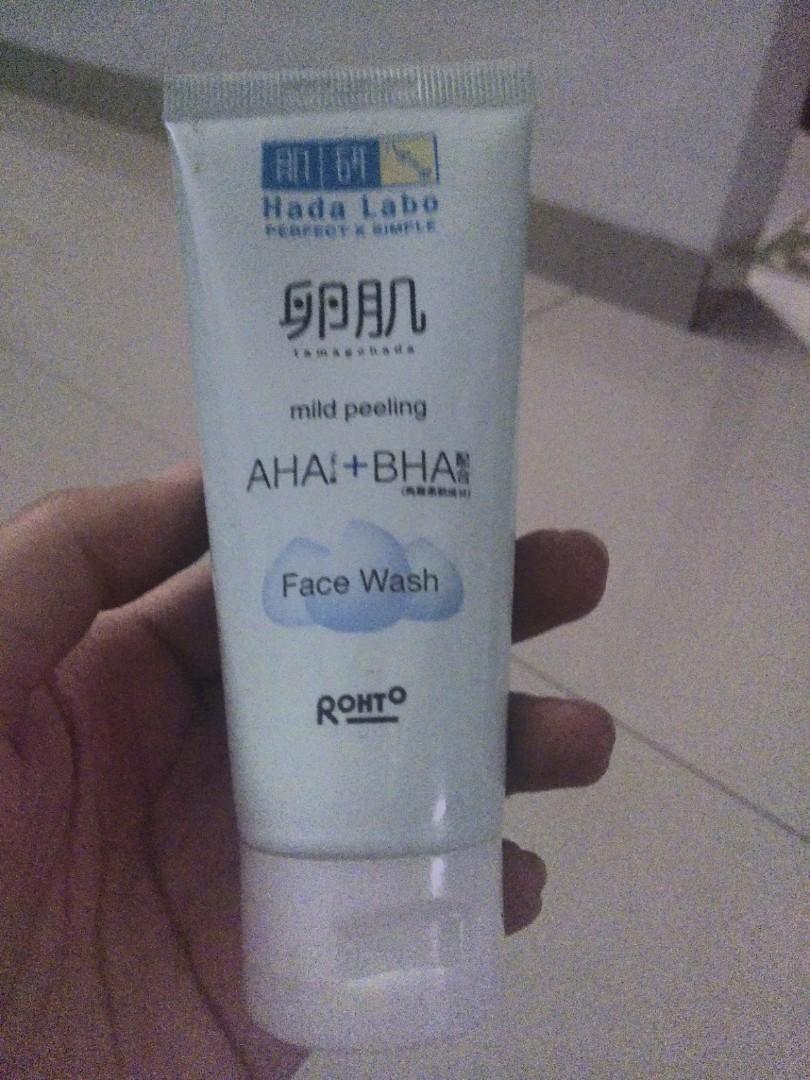 Hada Labo AHA BHA Face Wash on Carousell