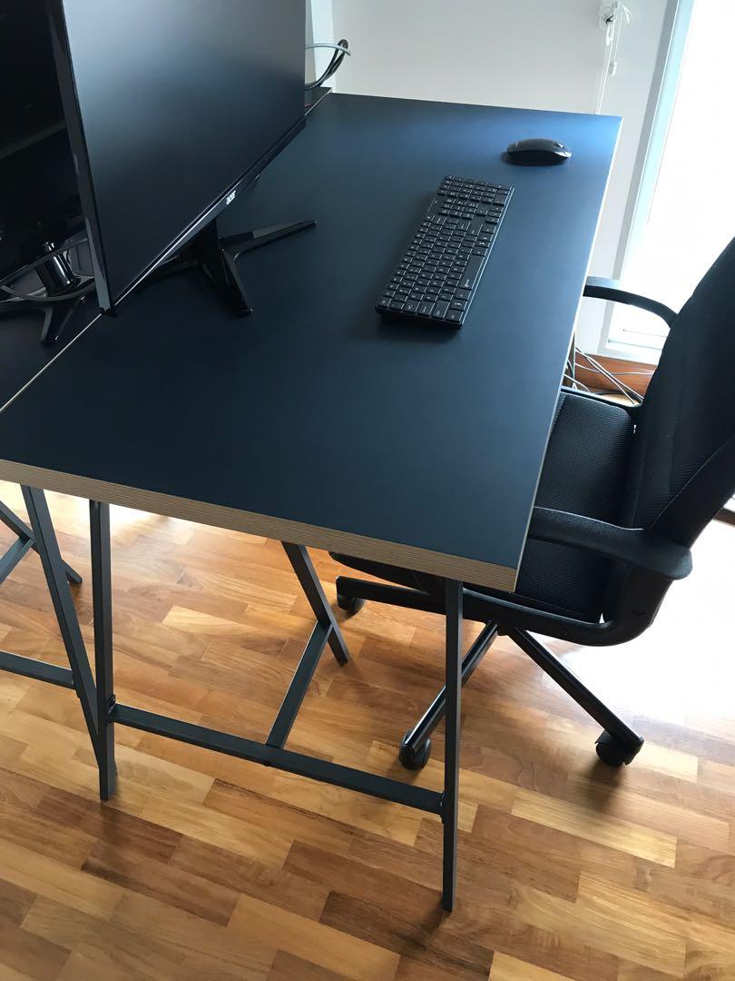 Ikea Office Desk Legs Furniture Tables Chairs On Carousell