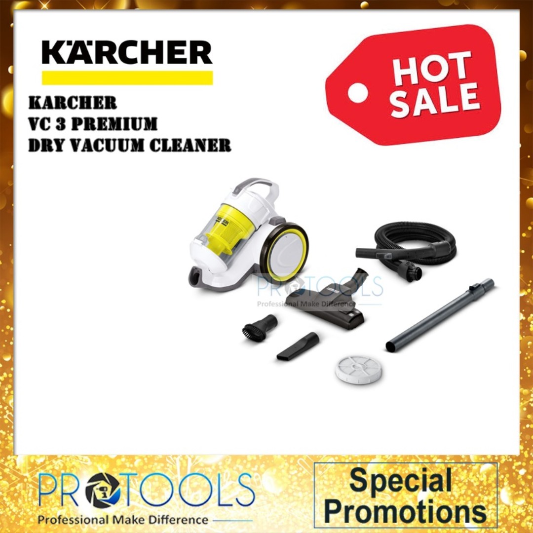 KARCHER VC3 PREMIUM DRY VACUUM CLEANER (CYCLONE), Health & Nutrition ...