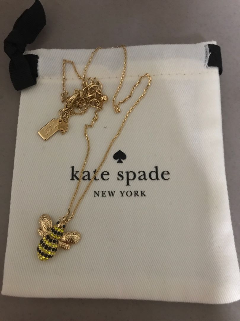 Kate Spade Bee Necklace Women s Fashion Jewelry Organisers Necklaces on Carousell