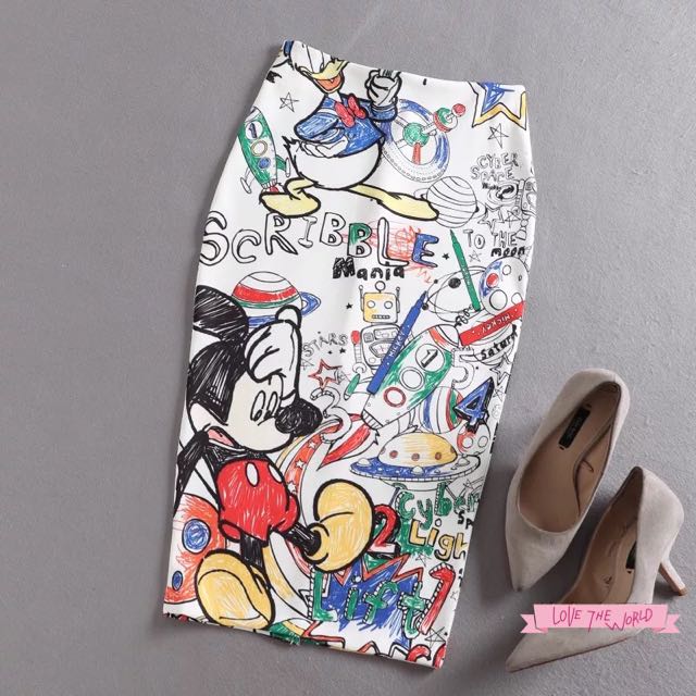 Mickey mouse pencil skirt clearance