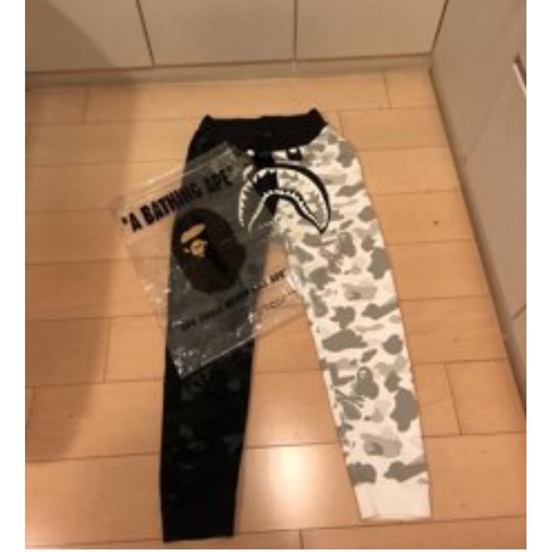 NEIGHBORHOOD X BAPE NHBP. CAMO SHARK SLIM SWEAT PANTS 棉質長褲, 他 ...