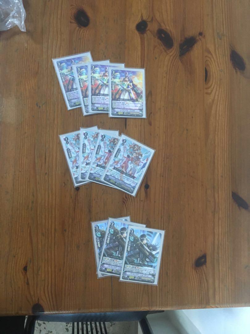 Ott (Category: Raw Cards) located in Singapore. Submitted by jordan_69 (Listing ID 219108632, Image 3). Description: I have one imr and 1 svr Will provide playset Deal at my poc No trading only intrested in selling gear chronicle , great nature , genesis , v-eb04 , v-eb-03 , v-eb02 , v-eb01 , royal paladin , shadow paladin , ott , pale moon , dark irrageler , kagero , murakumo , vanguard deck , vanguard , v-bt01 , vbt02,v-bt03,card fight vanguard