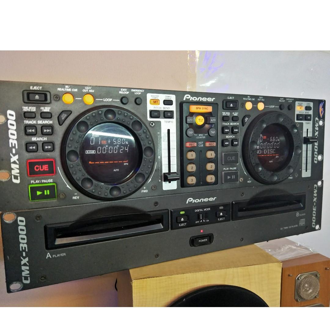 Pioneer DJ CMX-3000 Dual Rackmount CD Player, Audio, Portable