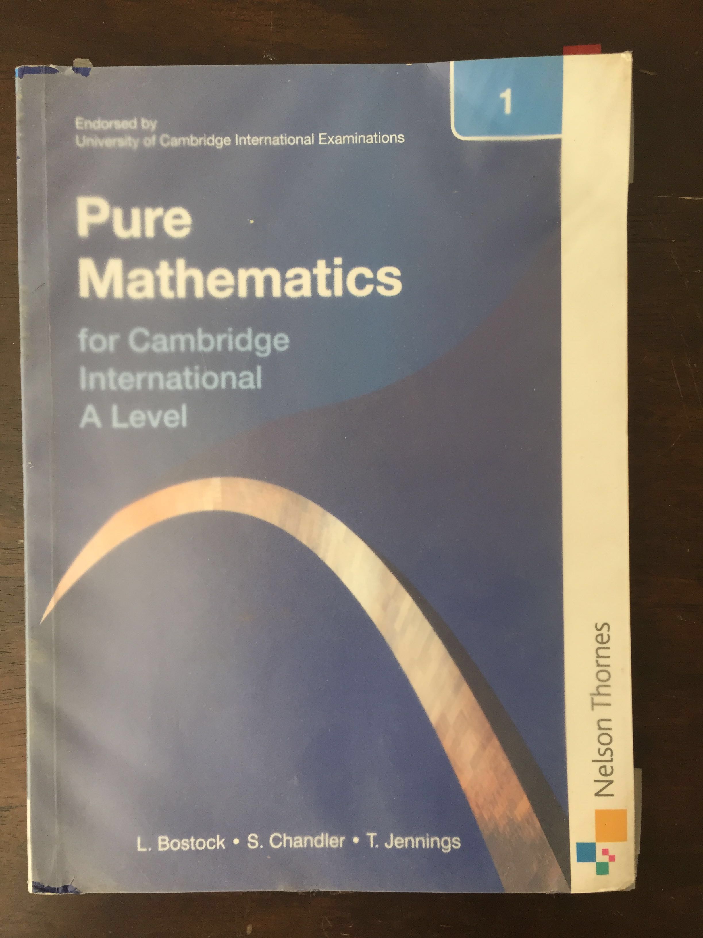 Pure mathematics 1 Cambridge A Level ORIGINAL, Hobbies & Toys, Books ...
