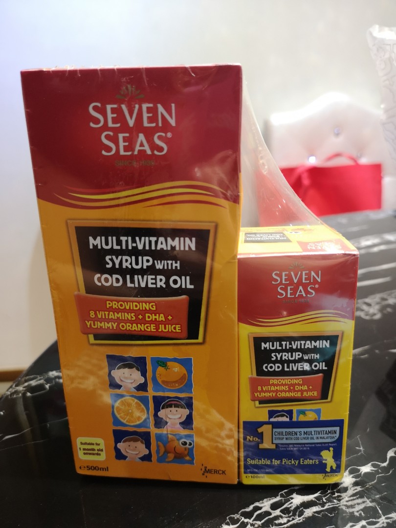 Seven Seas Multi Vitamim Syrup With Cod Liver Oil Babies Kids Nursing Feeding On Carousell