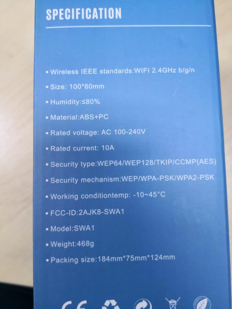 SMART PLUG/ SMART Socket (2pcs pack) (Category: Electrical, Adaptors & Sockets) located in Singapore. Submitted by muzickbox (Listing ID 219090790, Image 2). Description: Coosa Smart Plug/ Socket Download the app and you are able to control your home plugs even when you are not home. Don't have to worry about forgetting to switch off electrical appliances anymore. More than one family member may connect too. Easy to install. Compatible for Androi