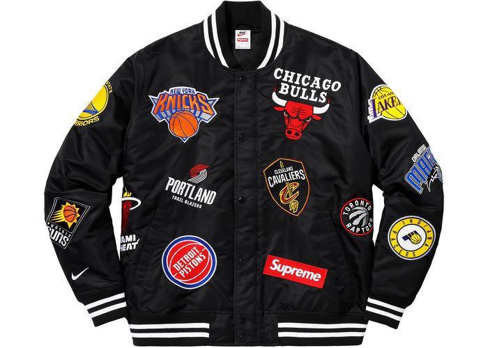Supreme Nike NBA Black Jacket, Men's 