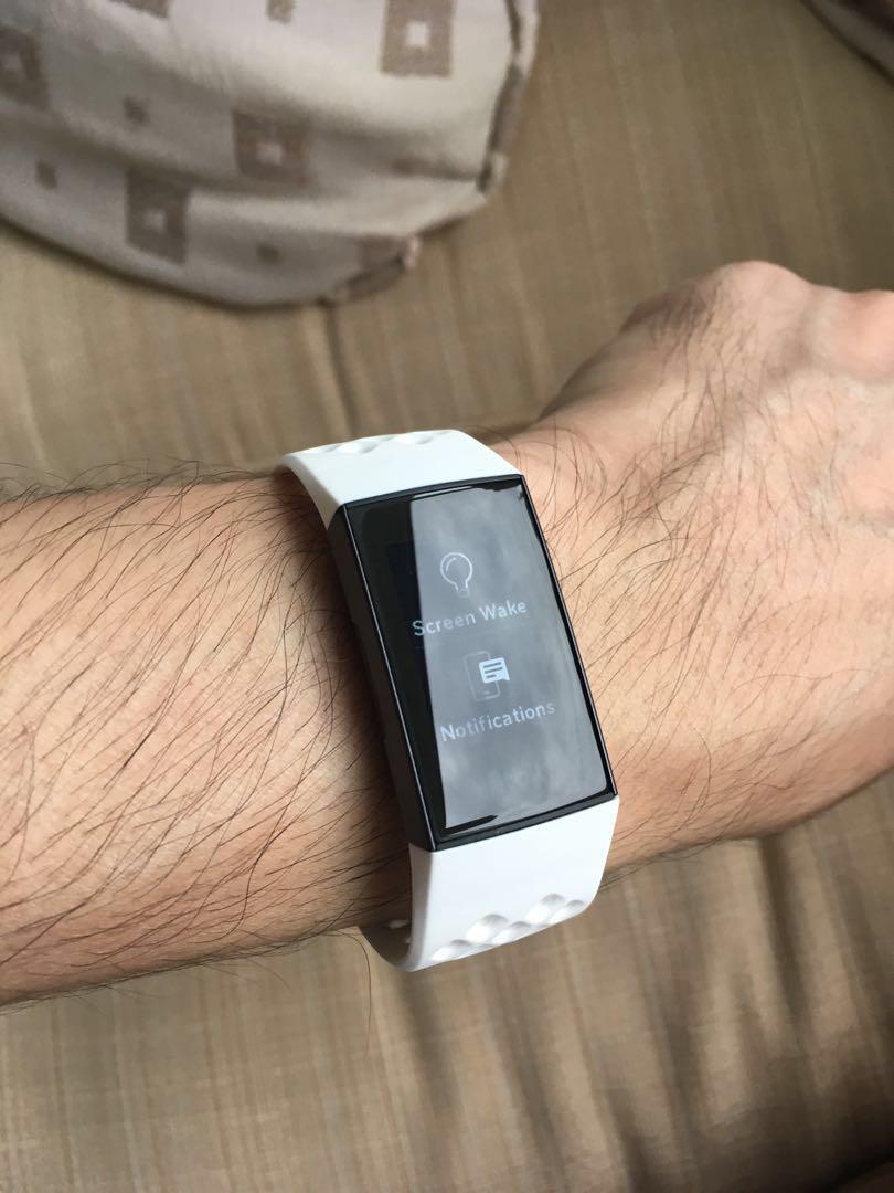 fitbit charge 3 white sports band