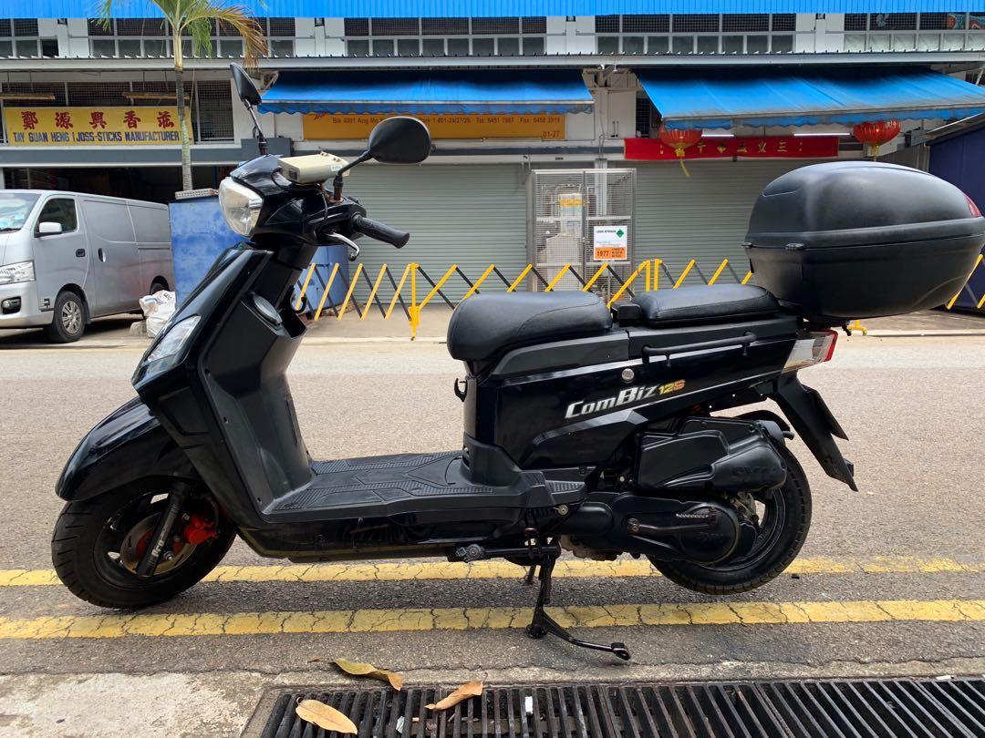 SYM COM BIZ 125 for sale, Motorcycles, Motorcycles for Sale, Class 2B on  Carousell