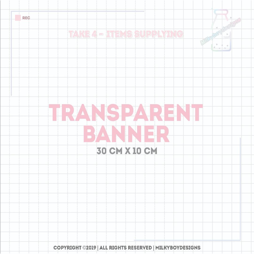 Transparent Banner Printing Entertainment K Wave On Carousell