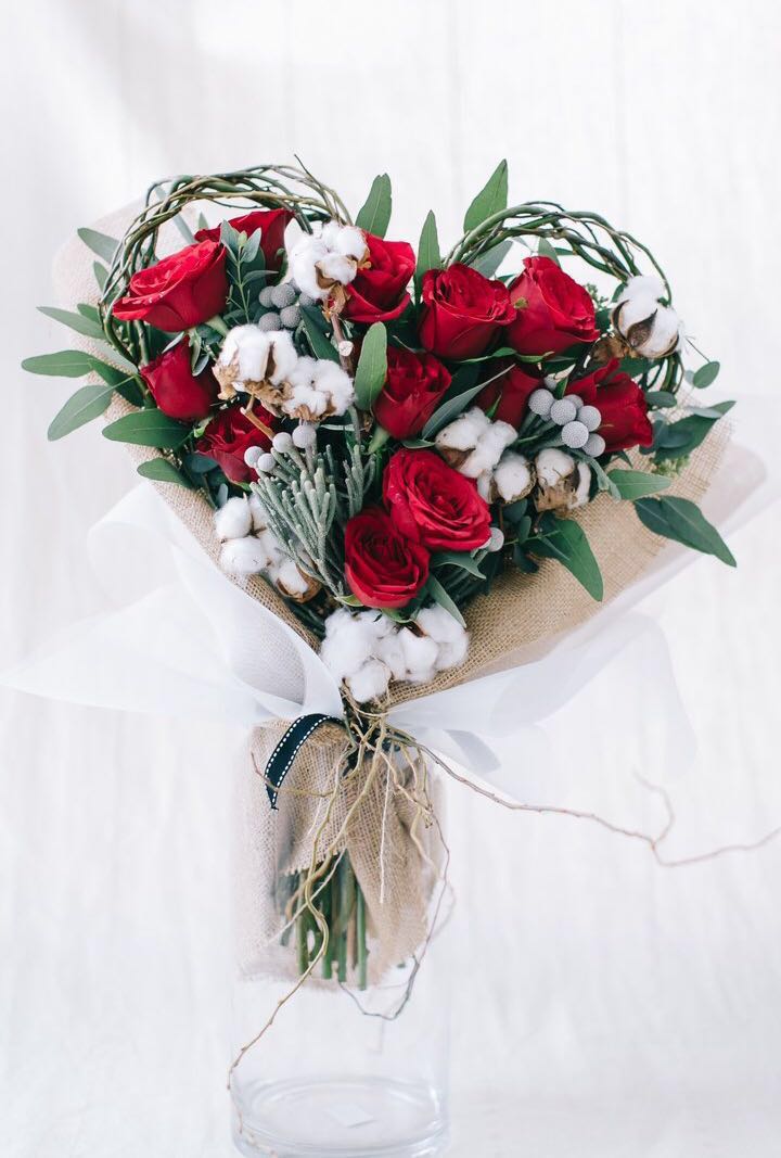 Heart Shaped Flower Bouquet