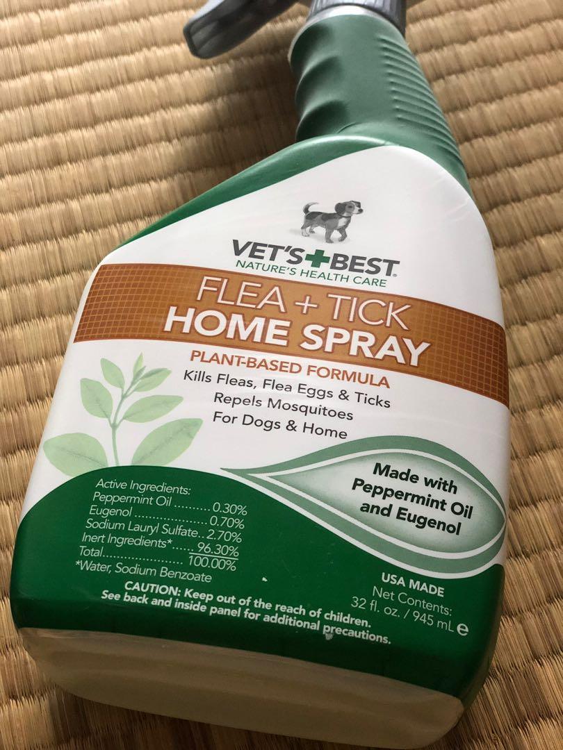 Vet's Best Flea + Tick Home/ Outdoor Spray, Pet Supplies ...