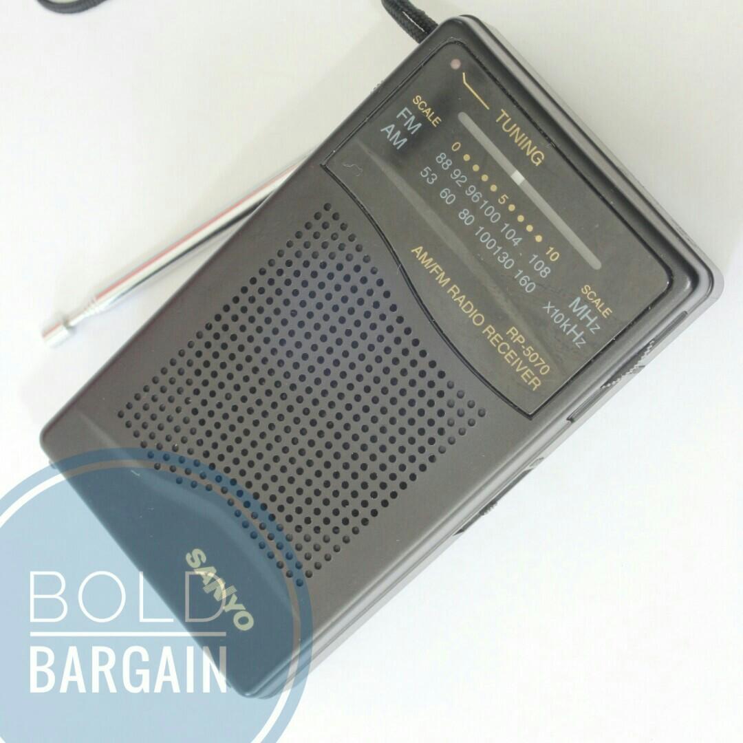 VINTAGE SANYO RP-5070 Portable AM FM Radio, Audio, Portable Music ...