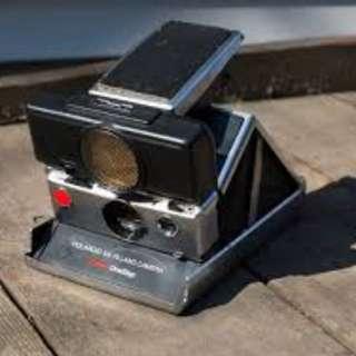 Polaroid Sonar OneStep SX-70 Land Camera with Strap and free one packet film