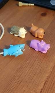 Bn Cable bite animal cute phone  for iphone  accesories