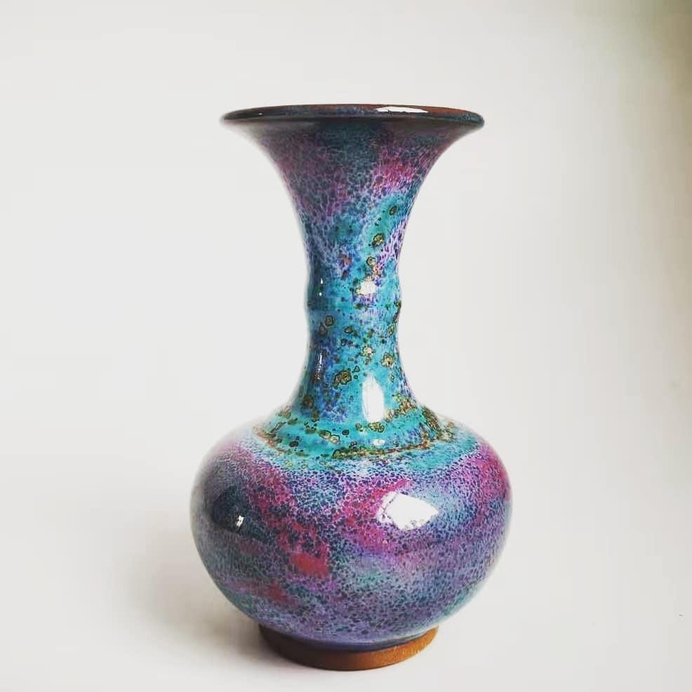 收藏级钧瓷喇叭口天球瓶Junware Vase Masterpiece by Provincial Level 