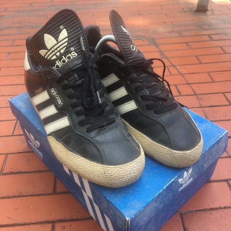 Adidas Samba Super Black Leather Shoes