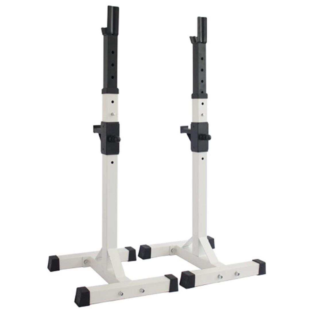 Adjustable Squat Rack Stand Workout Exercise Bench Barbell Weights