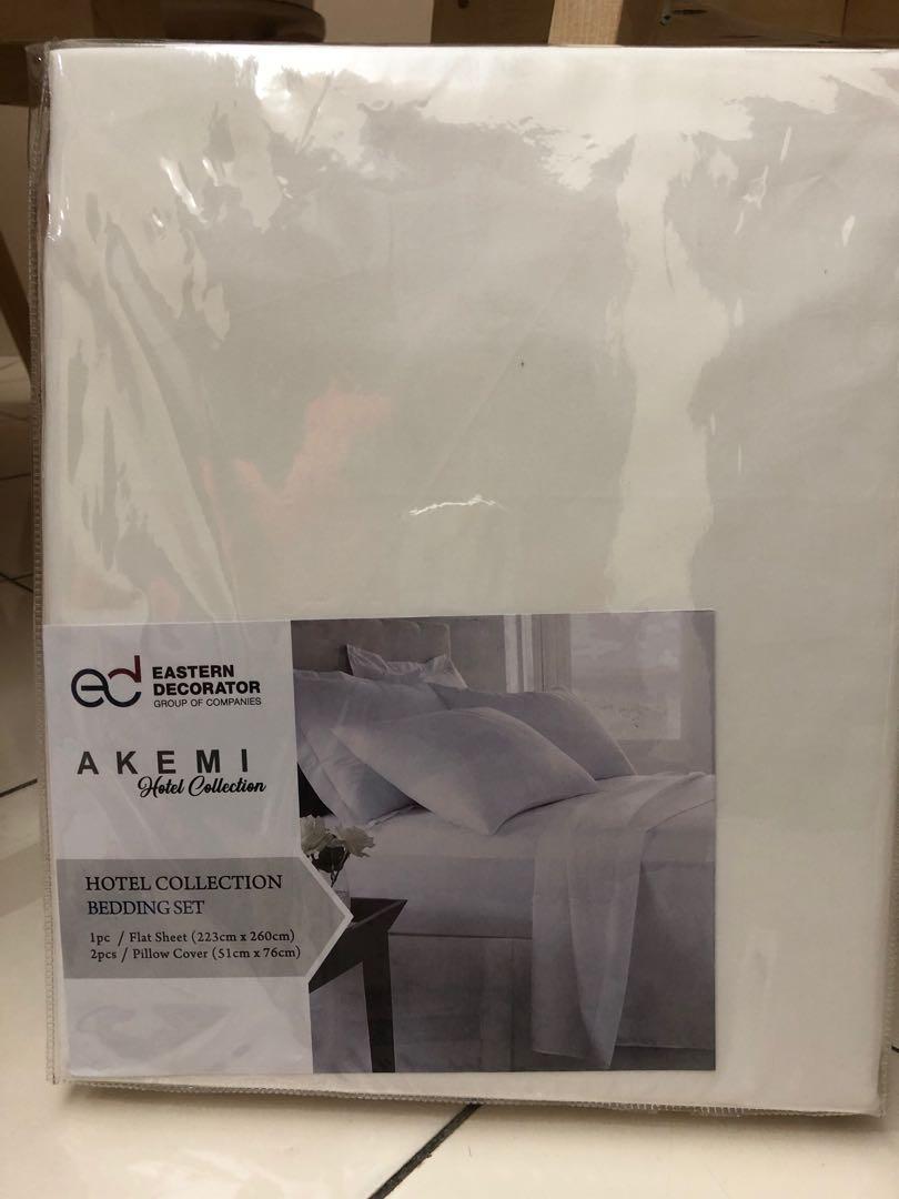 Akemi Hotel Collection Bedsheet Furniture Home Living Bedding