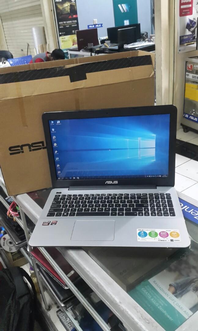 Asus X555bp Amd A9 9420 3 0ghz Ram 4gb Amd R5 M420 2gb Fullset Like New Elektronik Komputer Laptop Di Carousell