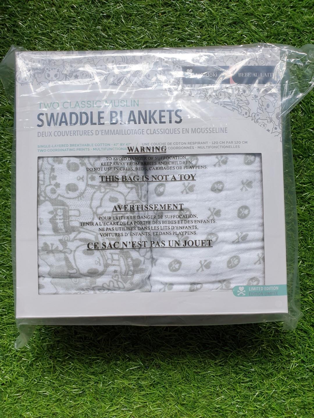 Bebe Au Lait Tokidoki Swaddle Blankets X2 Babies Kids Babies Apparel On Carousell