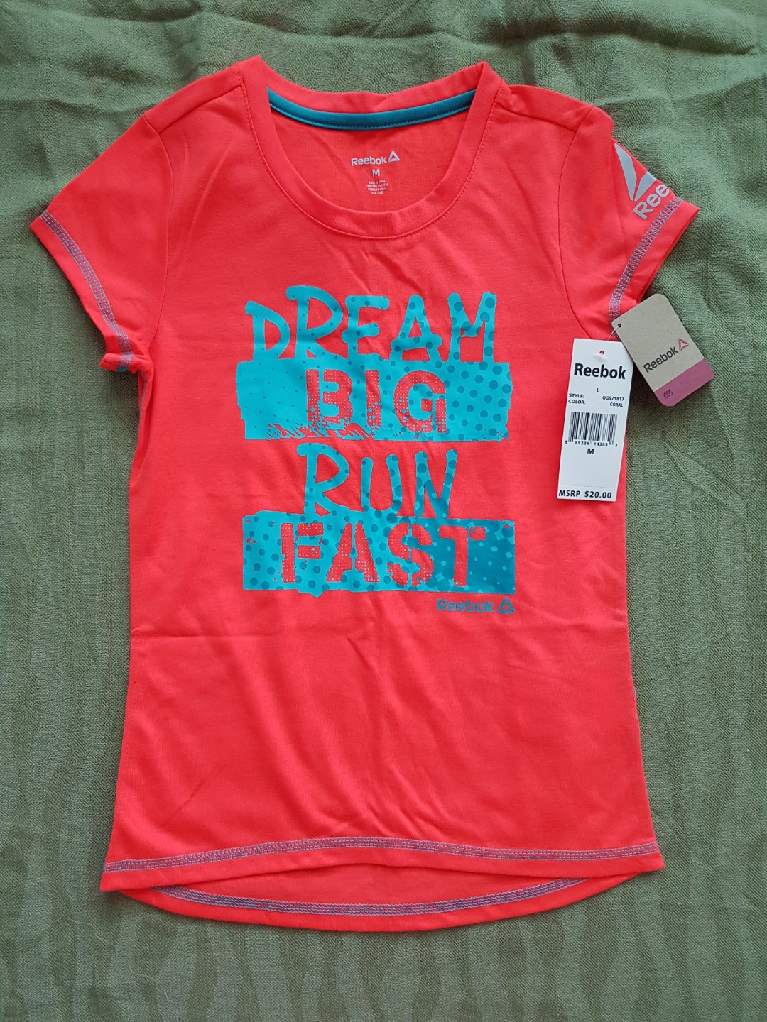 reebok t shirt for girl